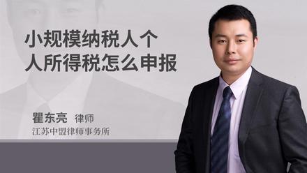 小规模纳税人个人所得税怎么申报