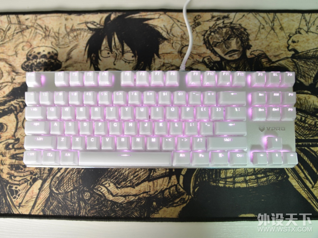 雷柏V500 RGB冰晶版红轴机械键盘评测_雷柏v500s冰晶版怎么样_雷柏V500 RGB冰晶版幻彩背光机械键盘