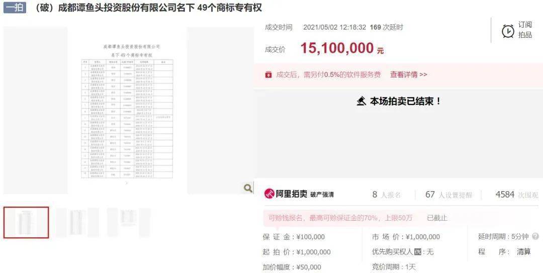 谭鱼头创始人谭长安 商标拍卖 谭鱼头衰落原因_成都谭鱼头投资股份有限公司